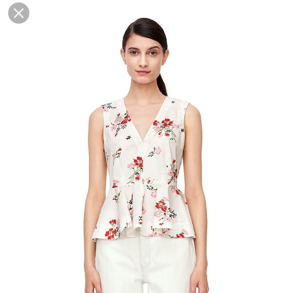 Rebecca Taylor Tops - Rebecca Taylor Marguerite Floral Poplin Top Sz 10